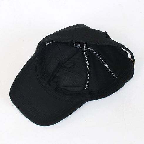 Balmain BW Black Basic Logo Cap